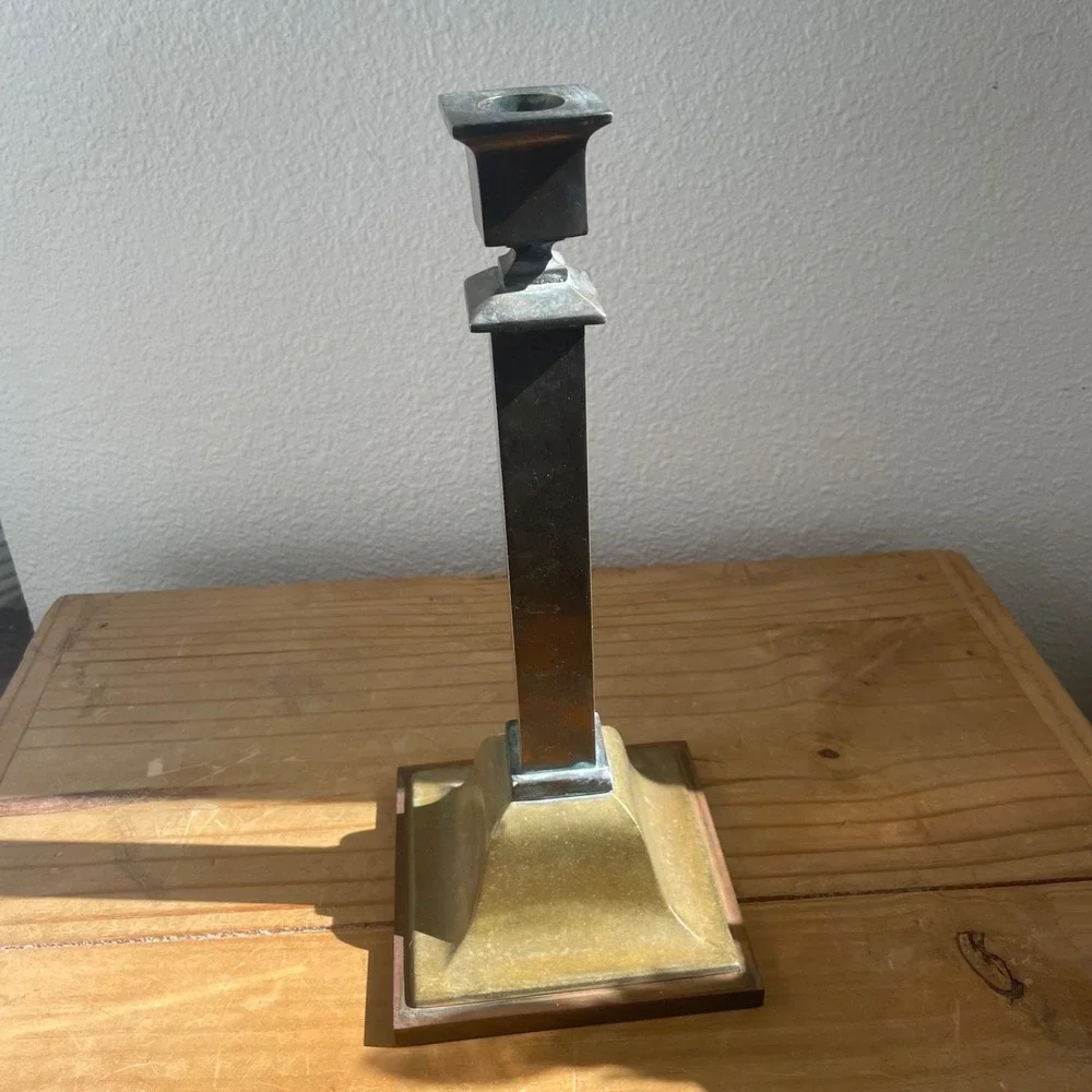 Pair Of Antique Tall Candlesticks Arts Crafts 1 is‎ B&H Bradley Hubbard